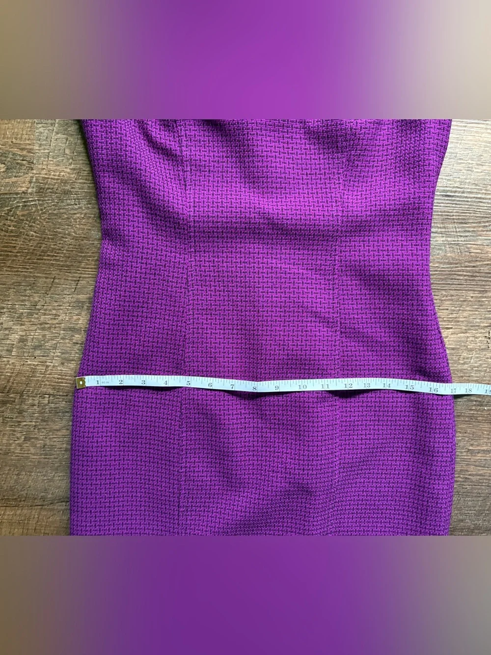 MARY KAY purple textured sheath dress consultant professional vintage-look sz 4P